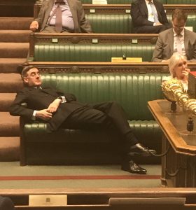 Rees Mogg slouching